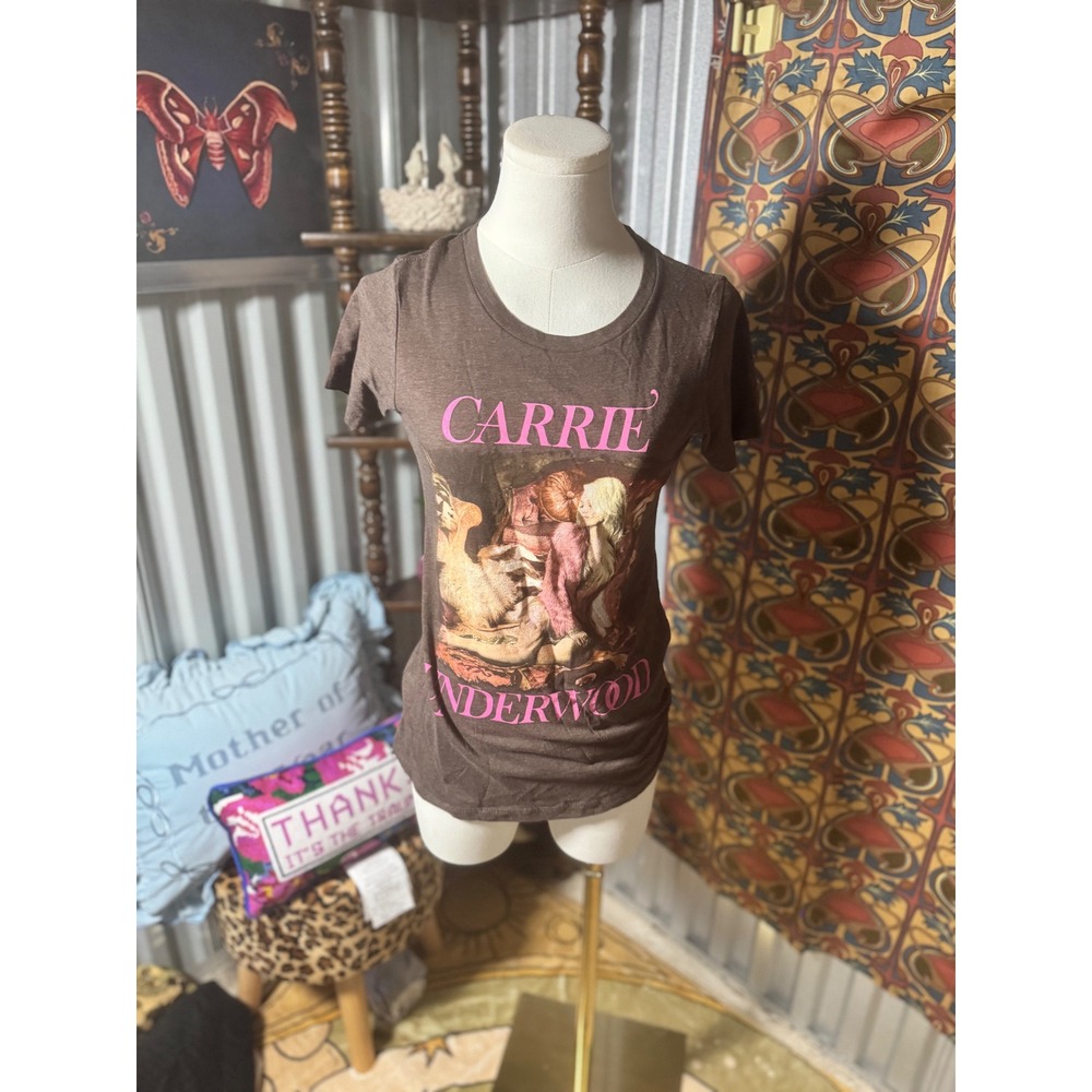 Carrie Underwood Cry Pretty Tour 360‎ Brown Graphic T-Shirt Women's Size S